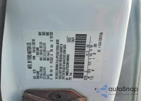 2021 Ford Transit Connect Xl z USA, uszkodzony, nr VIN NM0LS7E2XM1488882